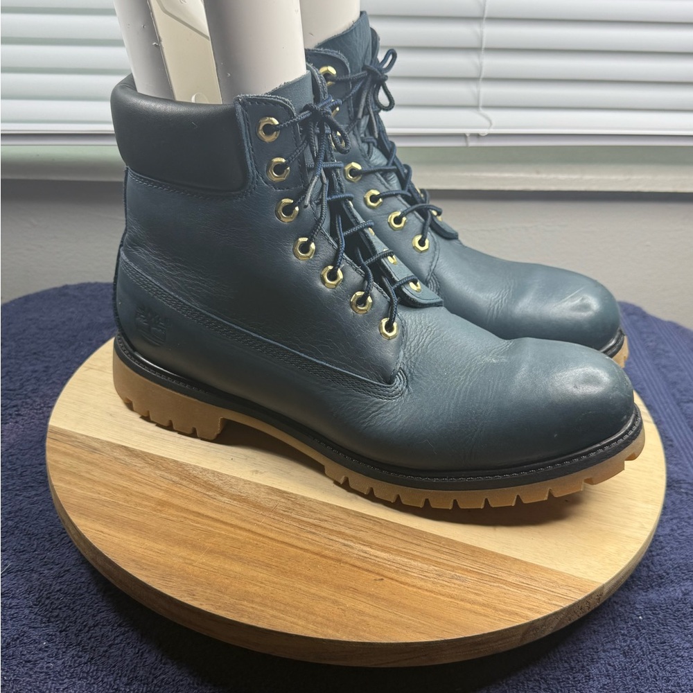 Timberland Men's 6-Inch Premium Waterproof Boots - Navy (Men’s 12)